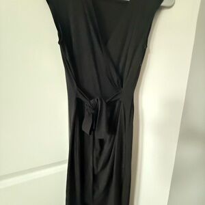 Elegant Black Wrap Dress